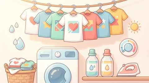 Come mantenere nel tempo la stampa sulle magliette personalizzate: consigli di lavaggio